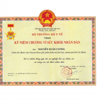 KỶ NIỆM CHƯƠNG VÌ SỨC KHỎE NHÂN NHÂN