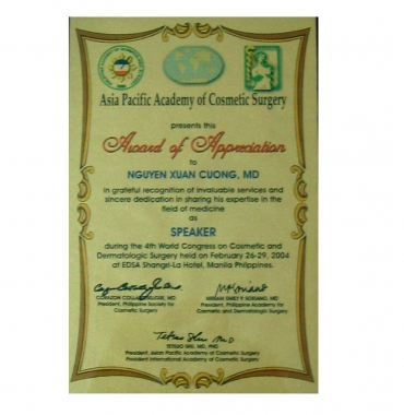 NHỮNG CỐNG HIẾN VÔ GIÁ TẠI  HỌC VIỆN PHẨU THUẬT THẨM MỸ CHÂU Á THÁI BÌNH DƯƠNG